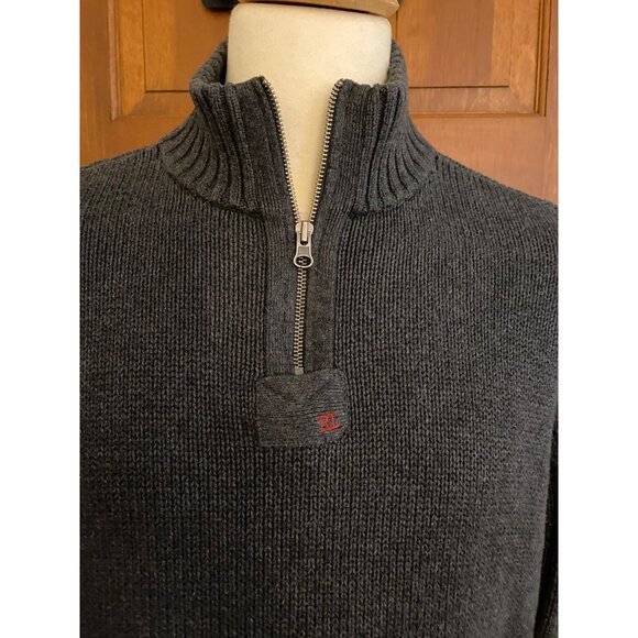 VTG Polo‎ Jeans Company Ribbed Knit Sweater Mens XL Mock Neck Heritage Preppy - Picture 1 of 11